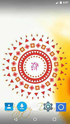 Diwali Rangoli Live Wallpaper screenshot 3