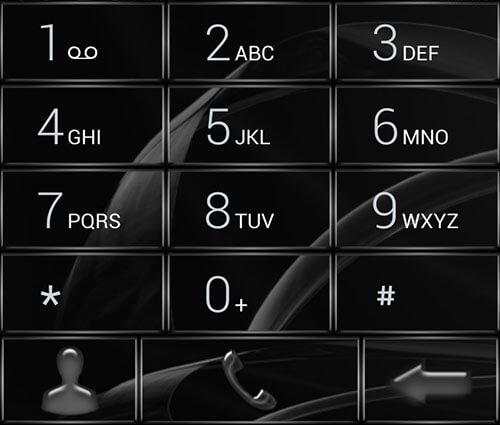 Dialer Theme MetalGate Black 8 تصوير الشاشة