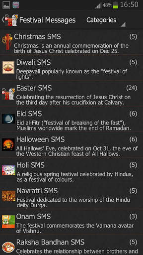 All In One SMS Library Quotes and Status 3 تصوير الشاشة