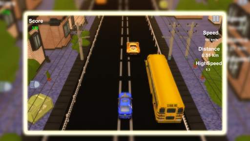 Car Trafic Single Racing 2 تصوير الشاشة