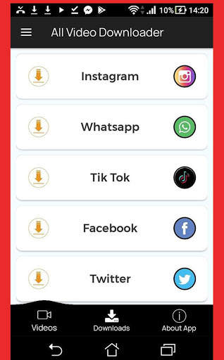 Video Downloader - Free Video Download app screenshot 1
