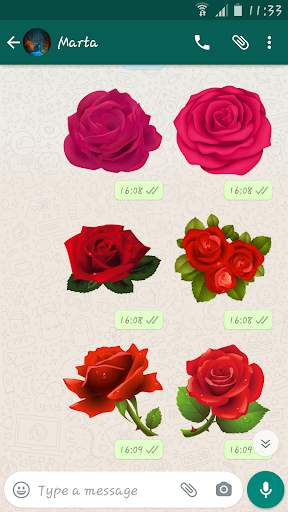 Flowers & Roses Stickers – WAStickerApp screenshot 1