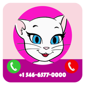 Fake Call From Talking kitten Angela 2017 icon