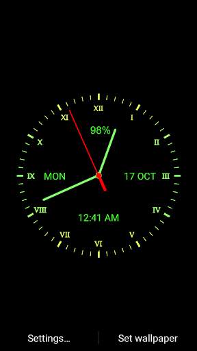 Analog Clock Live Wallpaper screenshot 3