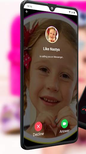 Like Nastya Video Call and Chat Simulator Free App screenshot 7
