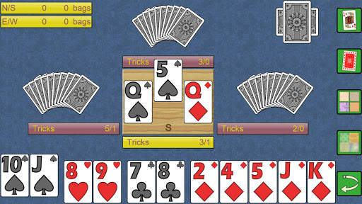 Spades V , spades card game screenshot 1