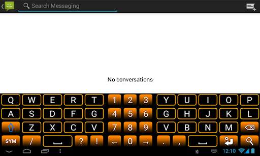 Orange Neon Keyboard screenshot 9