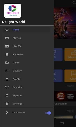 Delight World TV 5 تصوير الشاشة
