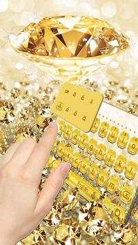 Gold Diamond Keyboard Theme screenshot 3