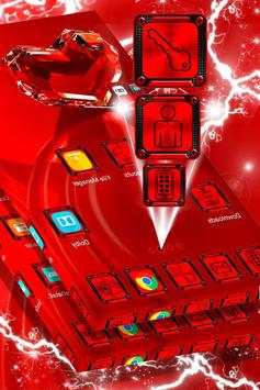 Red Crystal Heart Launcher screenshot 2
