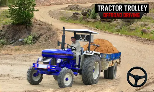 Tractor Trolley Driving Sim 3D screenshot 1