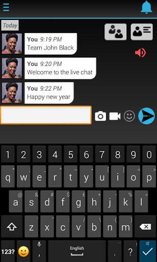 John Blaq Fans: Live chat screenshot 2