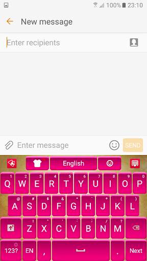Pink Satin Keyboard screenshot 2