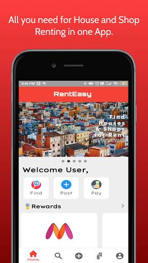 Rent Easy : Find, Post & Pay House & Shop for Rent screenshot 1