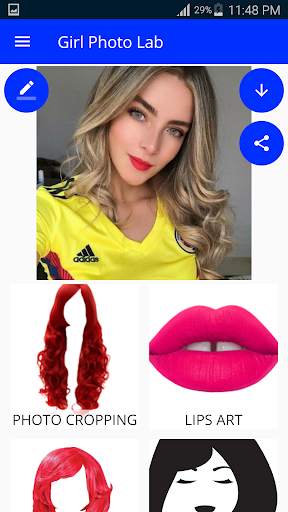 Girl Photo Editor Lab  - Free Photo Editor Pro screenshot 2