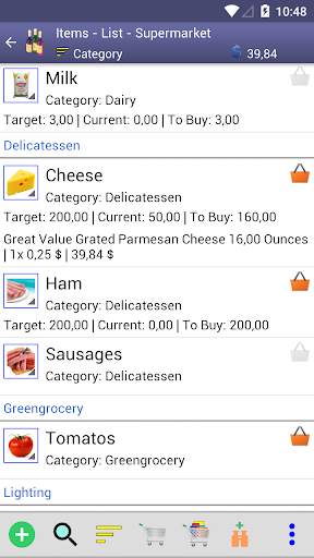Perfect Shopping List screenshot 2