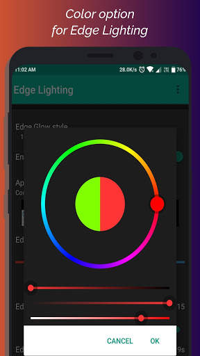 Edge Lighting for non-Edge phone 6 تصوير الشاشة