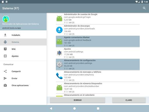 Administrador de aplicaciones del sistema screenshot 22