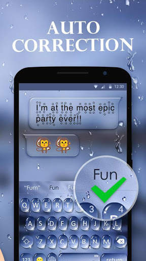 Water Drops Theme - Keyboard Theme for Android screenshot 5
