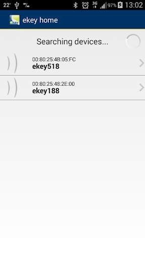 ekey home app screenshot 1