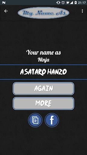 My Name As Ninja // Name Generator screenshot 2