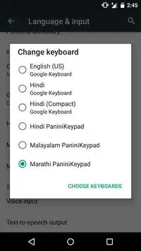 PaniniKeypad Marathi IME screenshot 8