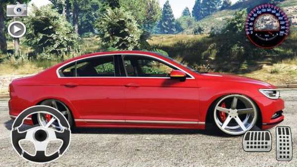Driving Volkswagen Passat B8 Simulator Game screenshot 2