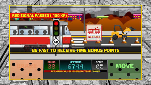 Tram Driver Simulator 2D - city train driving sim screenshot 4