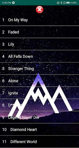 Alan Walker Song plus Lyrics screenshot 1