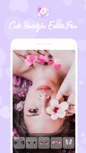 Cute Hairstyles Editor Free screenshot 1