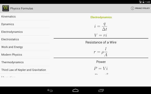 Physics Formulas screenshot 4