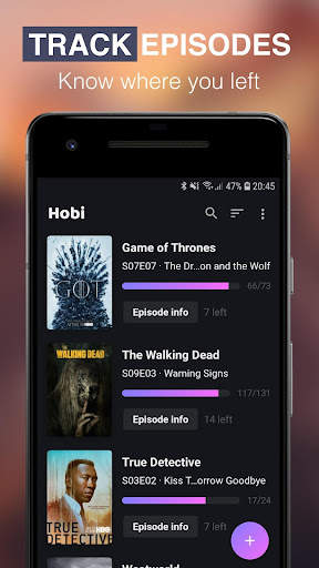 Hobi: TV Series Tracker, Trakt screenshot 2