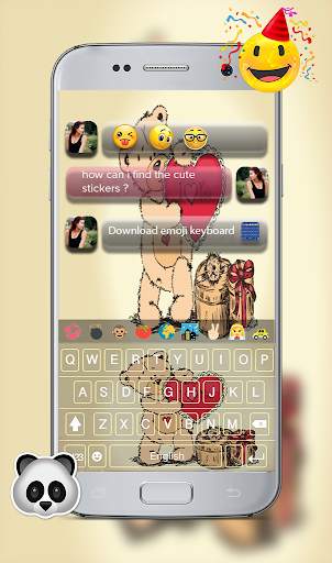 Teddy Bear Keyboard Theme - Teddy Bear Keyboard screenshot 2