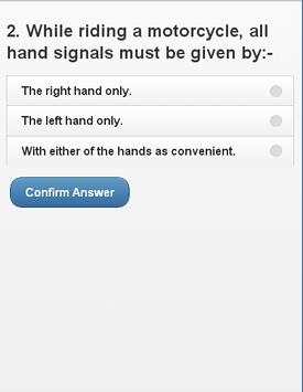 driving licence practice test screenshot 2