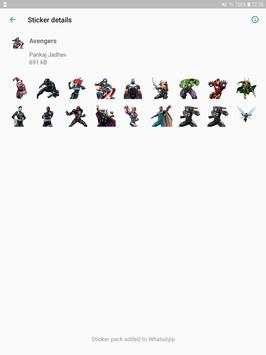 Avengers WA Stickers screenshot 11