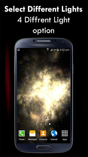 3D Galaxy live Wallpaper screenshot 6