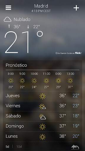 Yahoo Tiempo screenshot 2