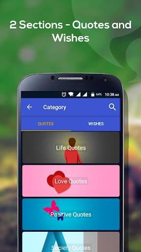 Quotes for Life: Whatsapp Status Quotes & Wishes screenshot 1