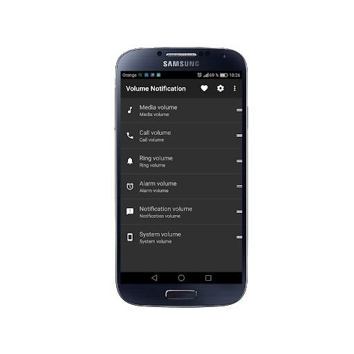 Volume notification control EQ 6 تصوير الشاشة
