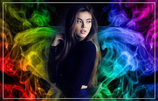 Colorful Smoke Photo Editor - rainbow color effect screenshot 2