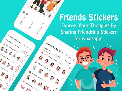 Friendship Stickers for WhatsApp - WAStickerApps screenshot 9