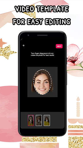 Add Face To Video Face: Funny birthday Video Maker screenshot 2