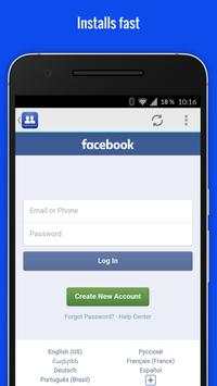 Lite for Facebook screenshot 1