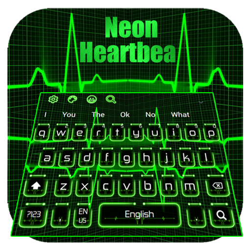 Neon Heartbeat Keyboard icon