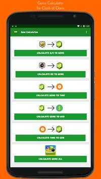 Gems Calc of Clash of Clans screenshot 1