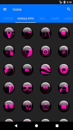 Pink Glass Orb Icon Pack скриншот 6
