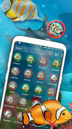 Under Water Life Launcher Theme screenshot 2