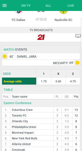 Soccer Live on TV screenshot 8
