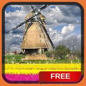 Windmill Tulip Garden LWP icon