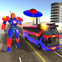Bus Robot Transform Wars-UFO Spaceship Robot Games logo